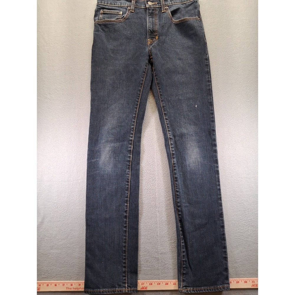 Arizona Women Skiny Jeans High Rise‎ Size 31x34 Dark Wash Straight Leg